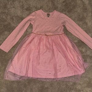 Hanna Andersson Glittery Pink Kids Dress